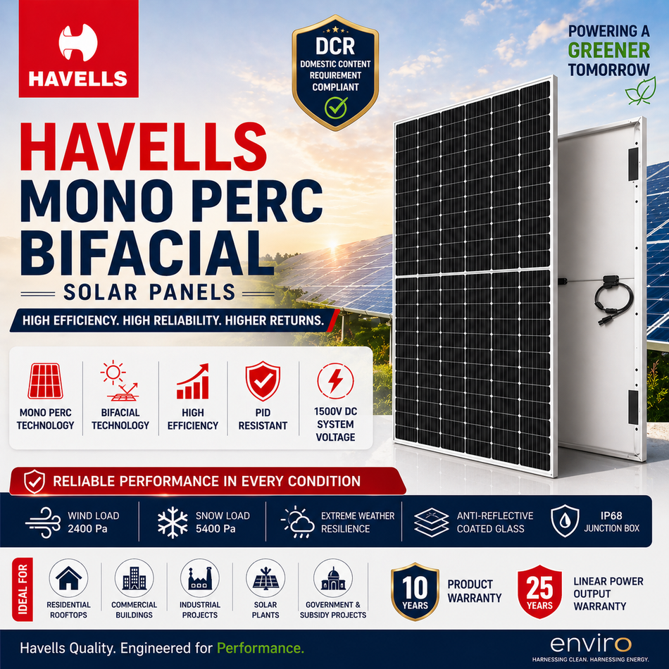 Havells Solar - Mono PERC Bifacial