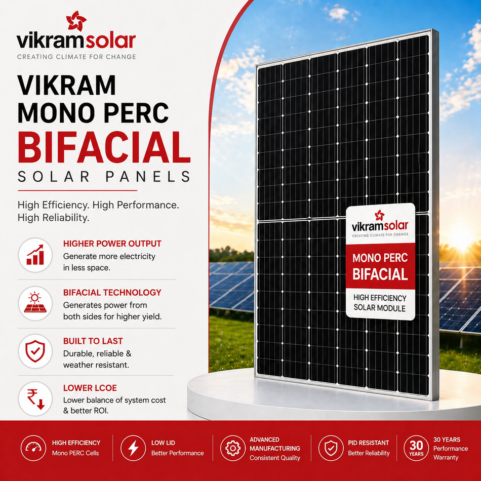 Vikram Solar - Mono PERC Bifacial