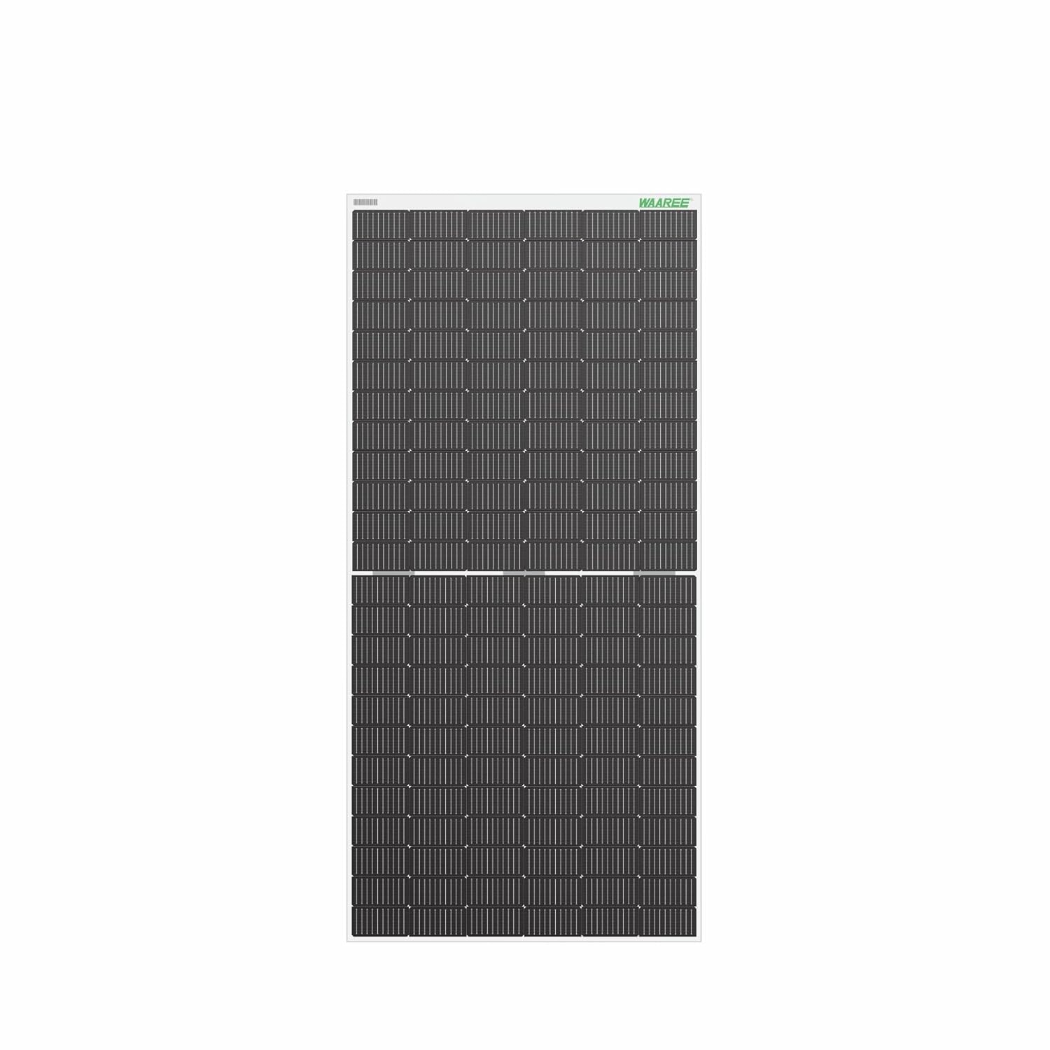 Waaree AHNAY SERIES 520W Mono PERC Bifacial Solar Panel – MBB Half-Cut – 30 Year Warranty
