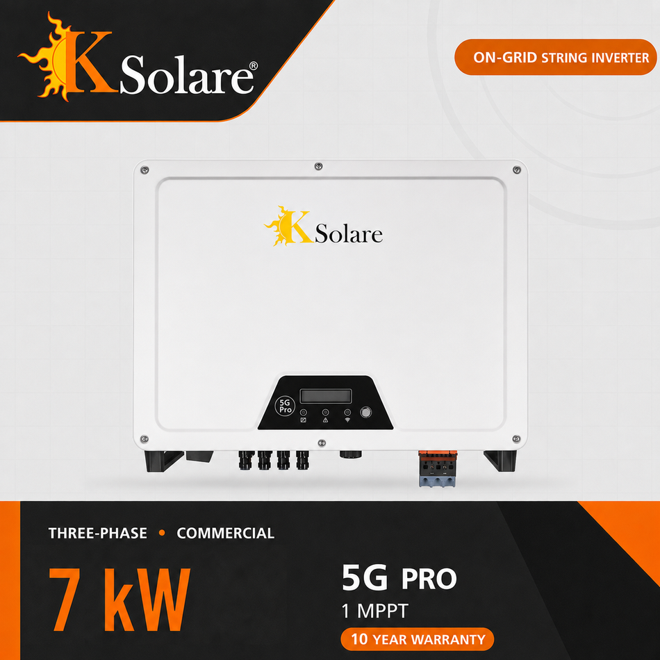 KSolare 5G 7 kW Three-Phase On-Grid Solar Inverter – 1 MPPT