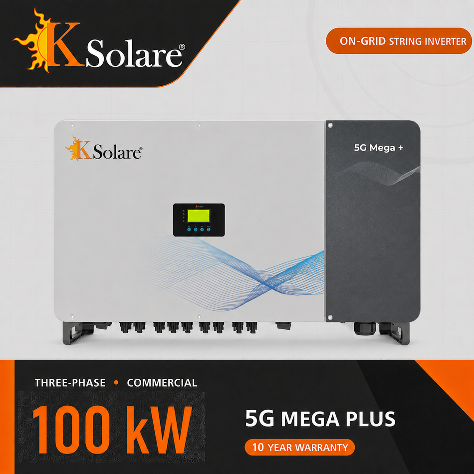 KSolare 5G Mega Plus 100 kW Three-Phase On-Grid Solar Inverter