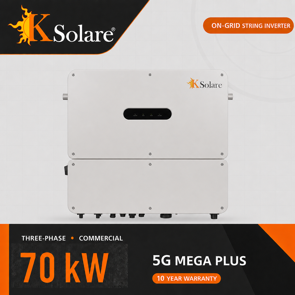 KSolare 5G Mega Plus 70 kW Three-Phase On-Grid Solar Inverter
