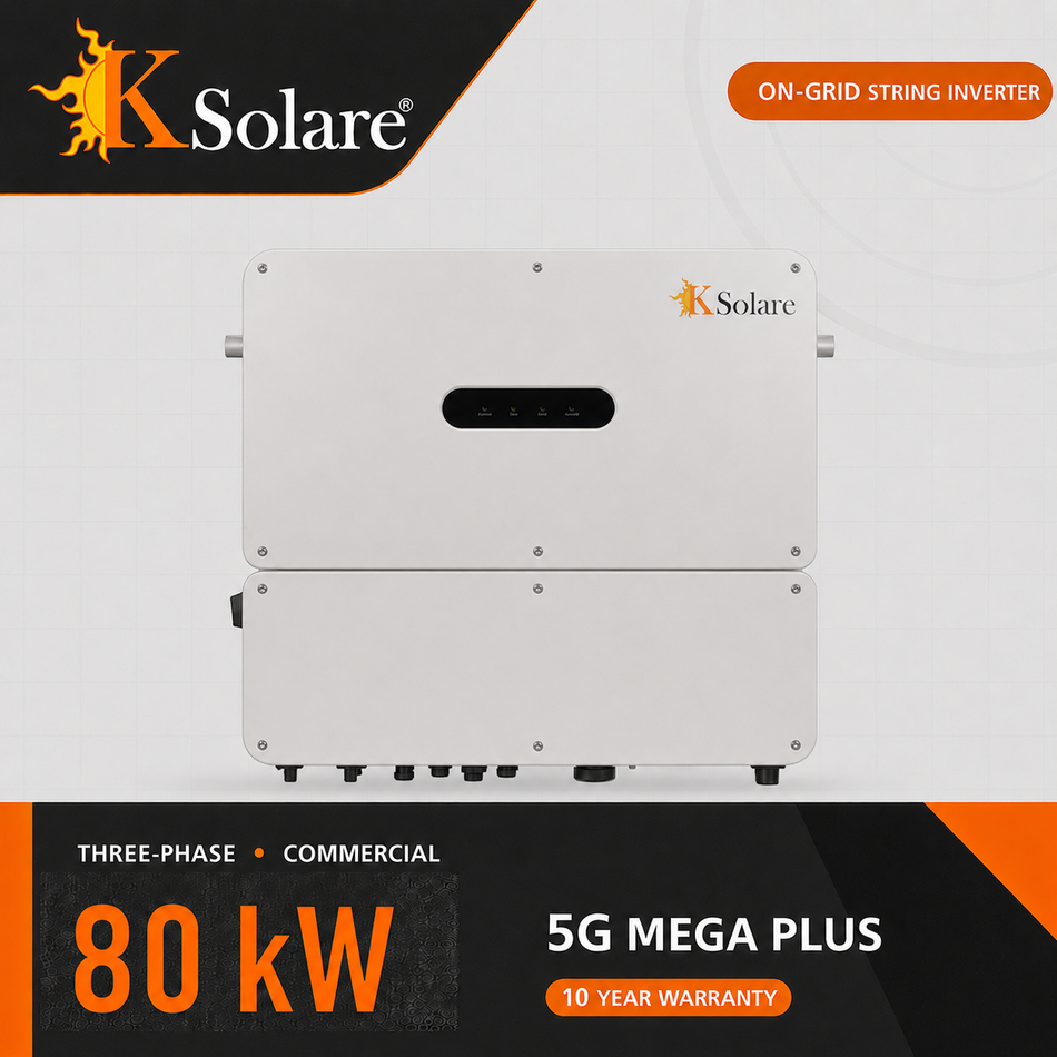 KSolare 5G Mega Plus 80 kW Three-Phase On-Grid Solar Inverter