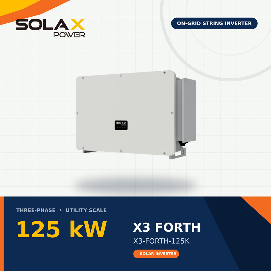 SolaX X3 FORTH 125 kW Utility-Scale On-Grid Solar Inverter