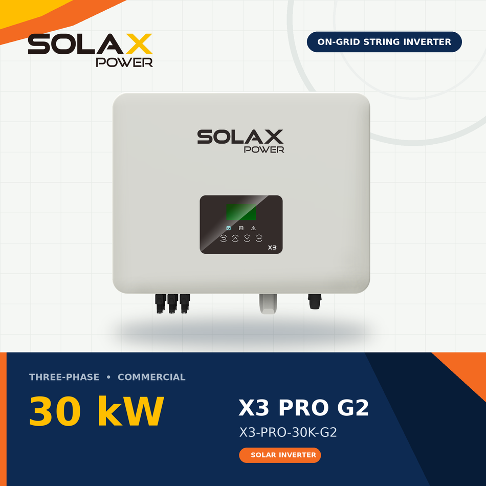 SolaX X3 PRO G2 30 kW Three-Phase On-Grid Solar Inverter
